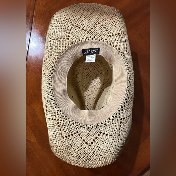 Milani Straw Cowboy Hat Country concert, costume Unisex - Picture 8 of 9